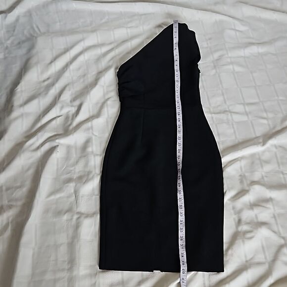 Adyce Women's One Side Off The Shoulder Bodycon Midi Dress Small Black - Picture 8 of 16